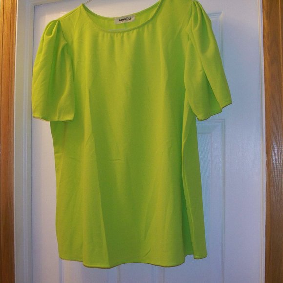 Tops - Lime Green Tunic Top